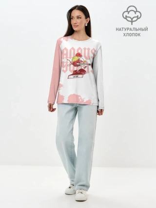 Лонгслив женский. Хлопок / Angus Young AC/DC