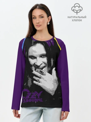 Лонгслив женский. Хлопок / Ozzy Osbourne, Оззи Осборн