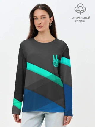 Лонгслив женский. Хлопок / PEACE | ПИС | МИР