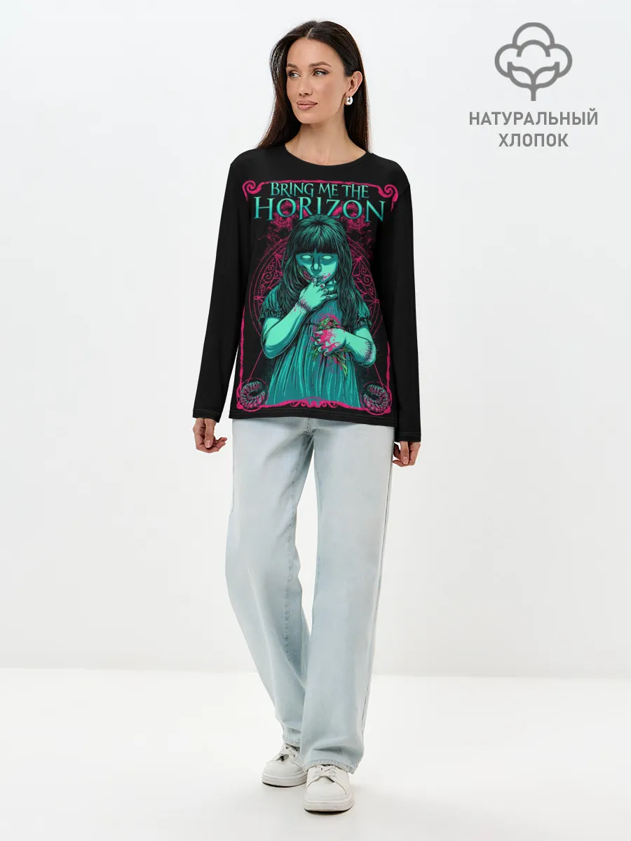 Лонгслив женский. Хлопок / Bring Me the Horizon