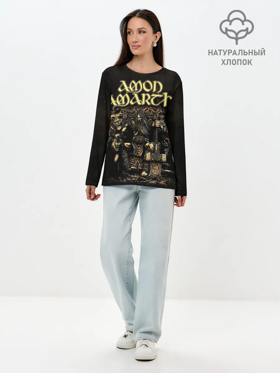Лонгслив женский. Хлопок / Amon Amarth
