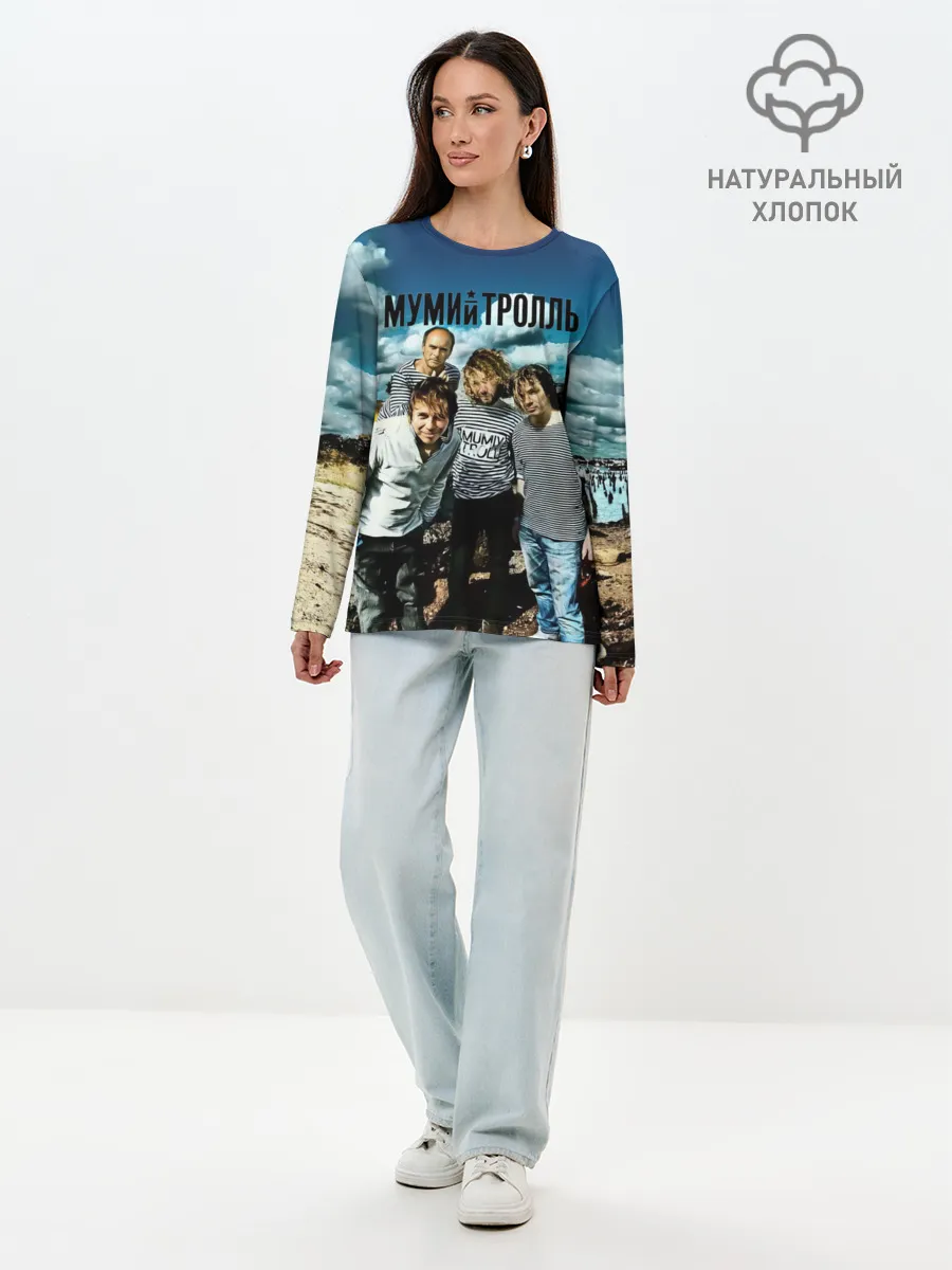 Лонгслив женский. Хлопок / Мумий Тролль Владивосток 2000