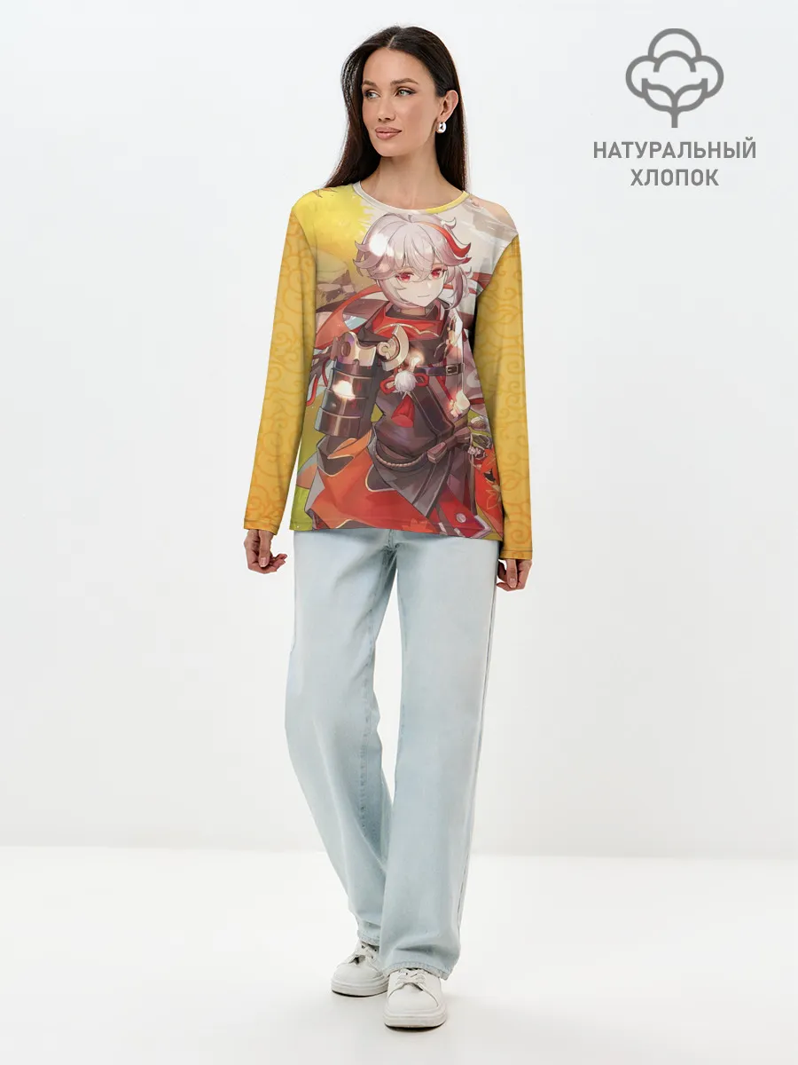 Лонгслив женский. Хлопок / Kaedehara Kazuha