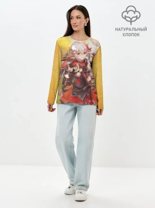 Лонгслив женский. Хлопок / Kaedehara Kazuha