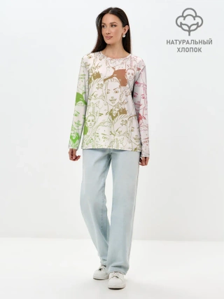 Лонгслив женский. Хлопок / ДОРАКЕН Токийские Мстители