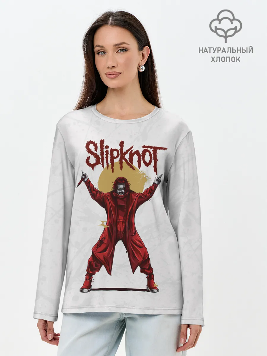 Лонгслив женский. Хлопок / COREY TAYLOR | SLIPKNOT | СЛИПКНОТ