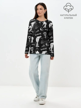 Лонгслив женский. Хлопок / Ghostemane