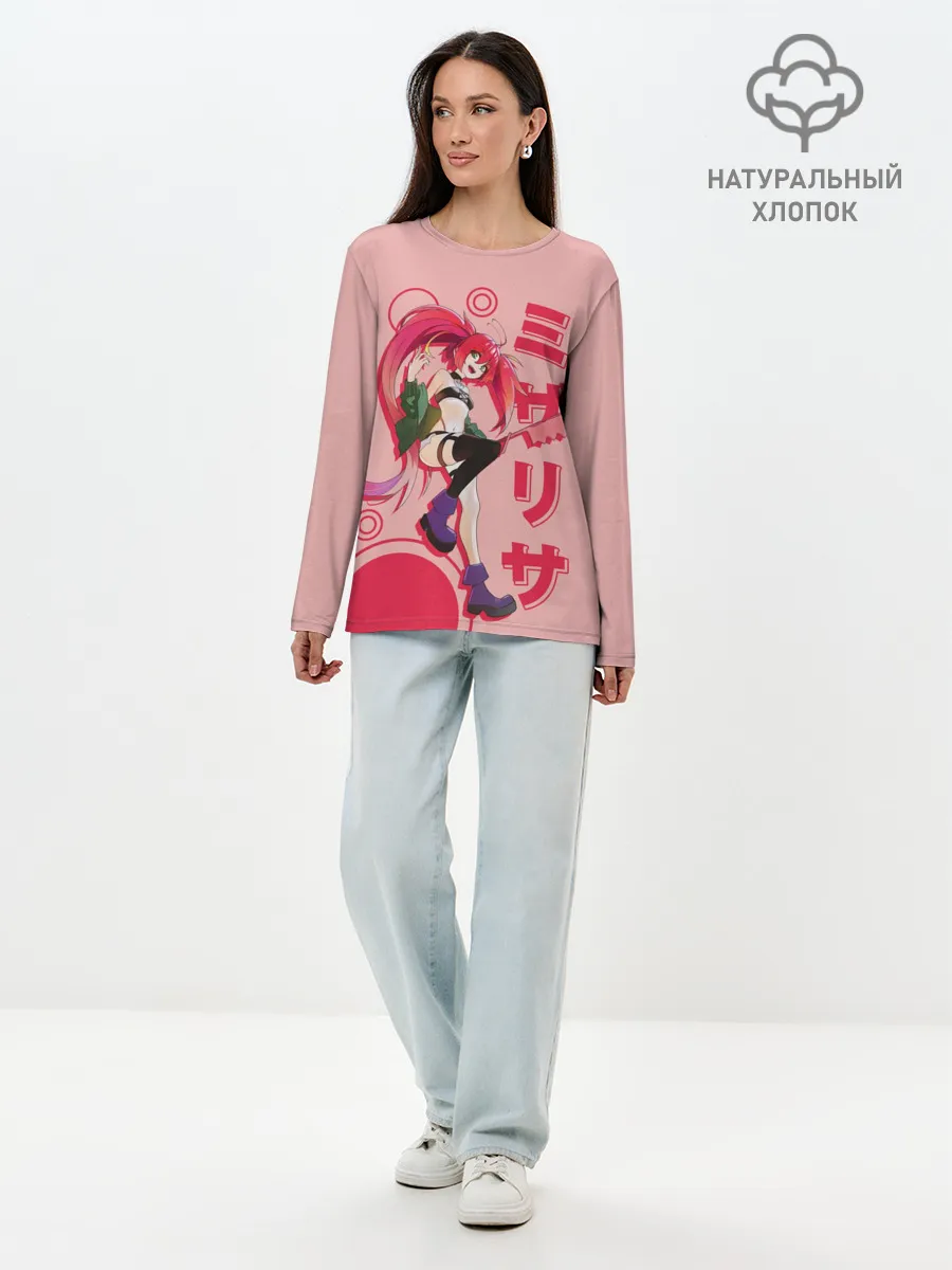 Лонгслив женский. Хлопок / Mizarisa