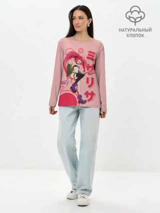 Лонгслив женский. Хлопок / Mizarisa