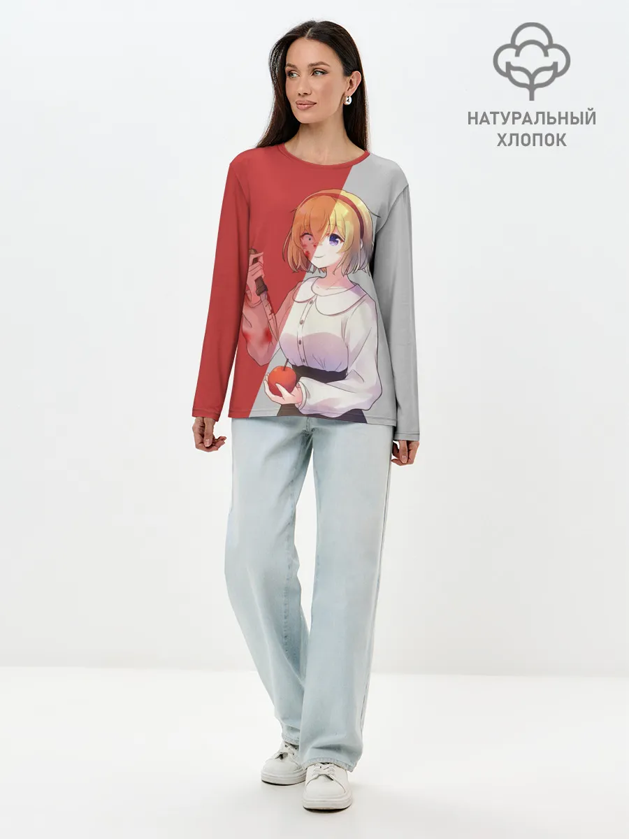 Лонгслив женский. Хлопок / Alicias madness