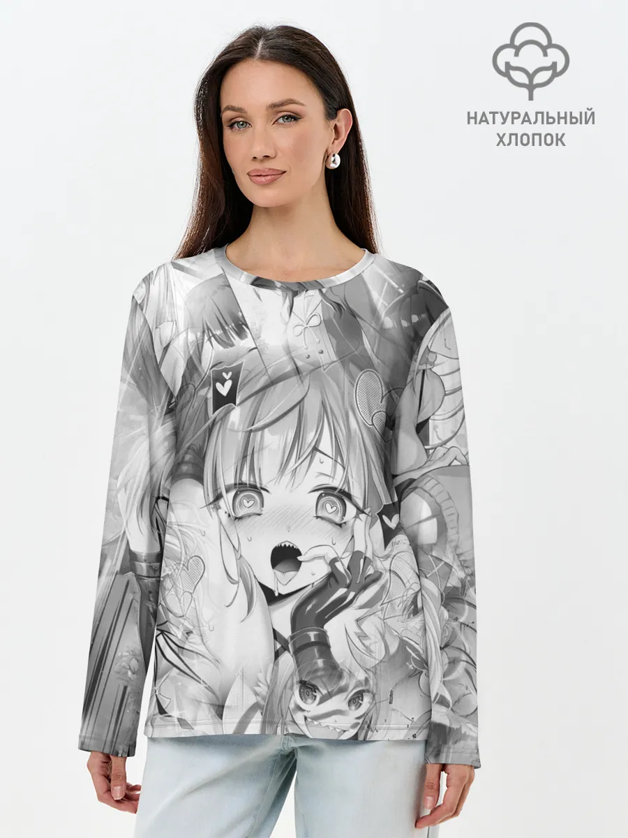 Лонгслив женский. Хлопок / Full Dive RPG Manga