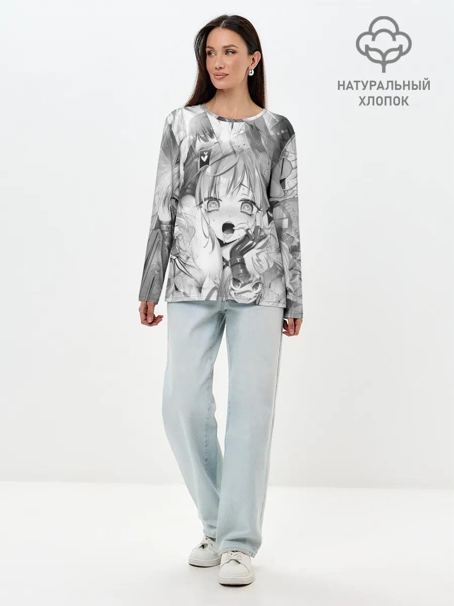 Лонгслив женский. Хлопок / Full Dive RPG Manga