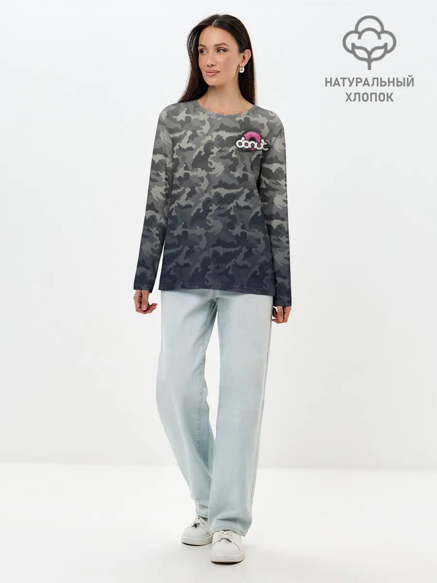 Лонгслив женский. Хлопок / Donut