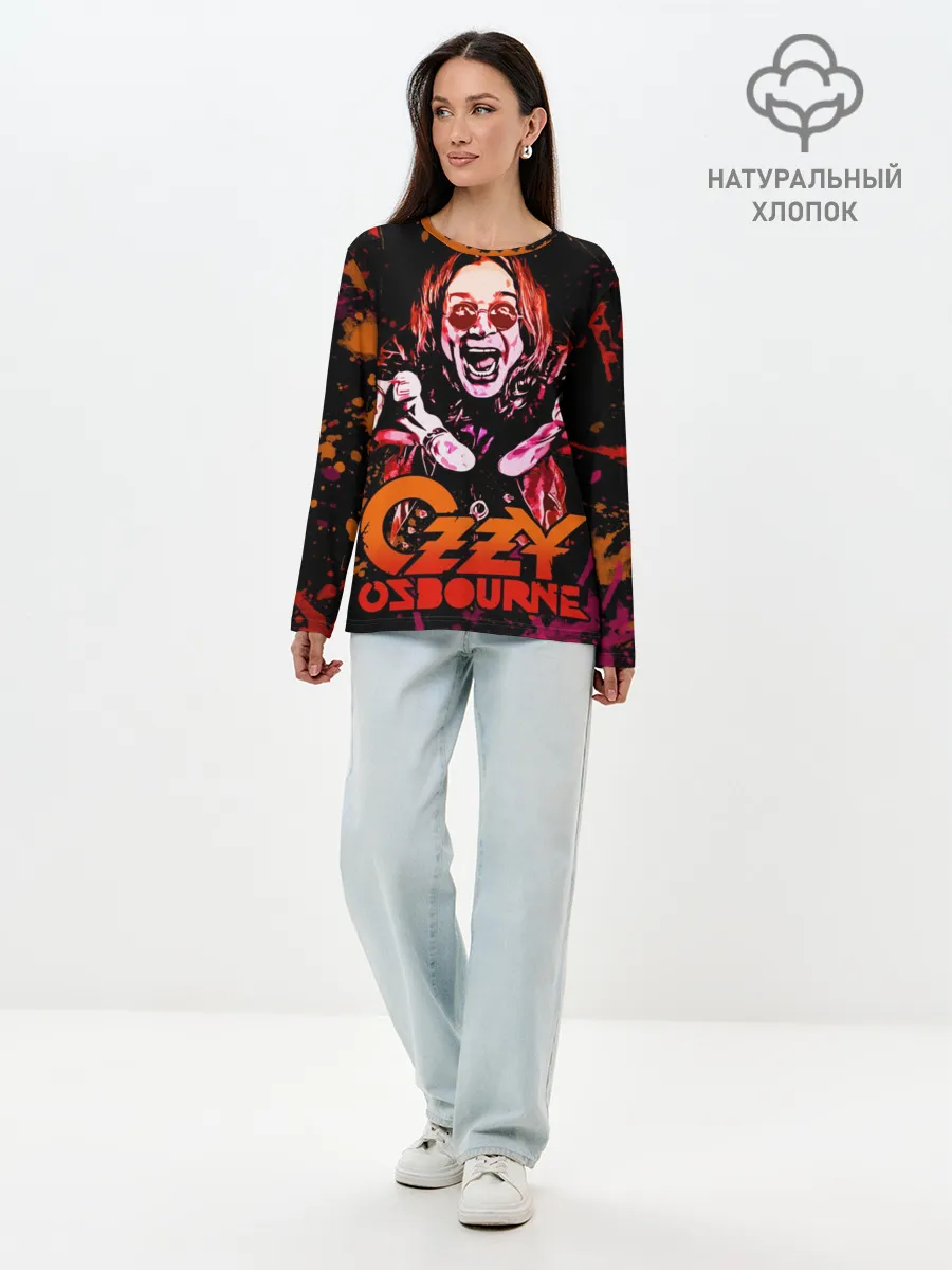 Лонгслив женский. Хлопок / Ozzy Osbourne