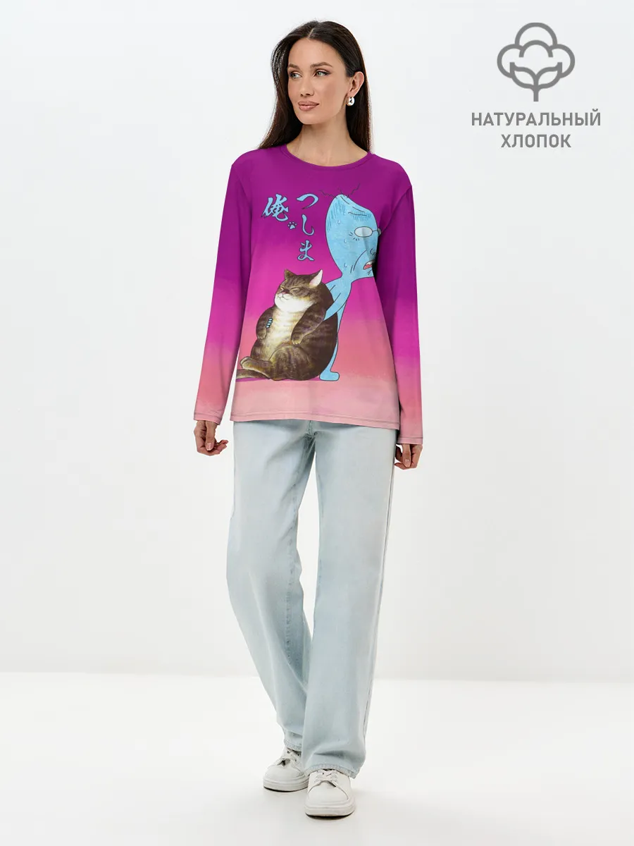 Лонгслив женский. Хлопок / Я Цусима