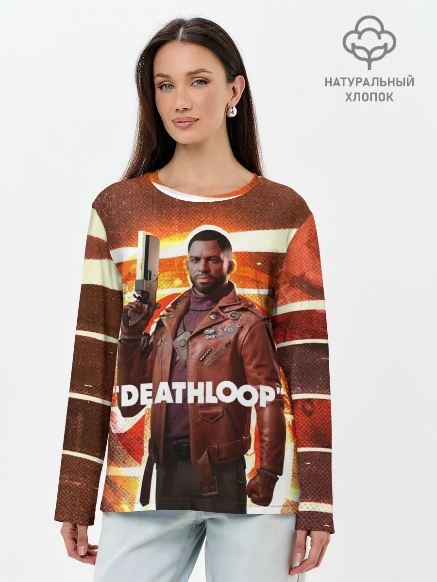Лонгслив женский. Хлопок / Кольт Ван Deathloop