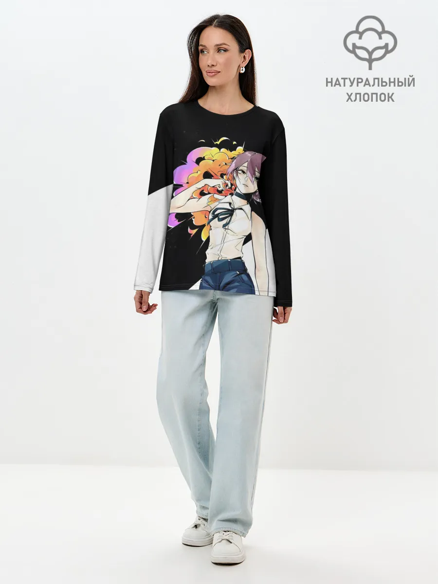 Лонгслив женский. Хлопок / Резе Reze