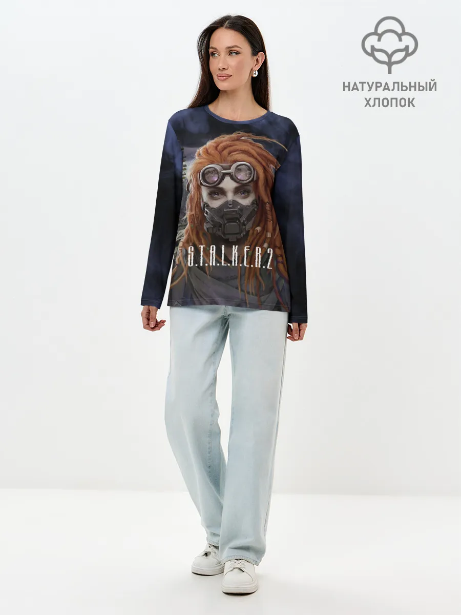 Лонгслив женский. Хлопок / S.T.A.L.K.E.R. | С.Т.А.Л.К.Е.Р 2