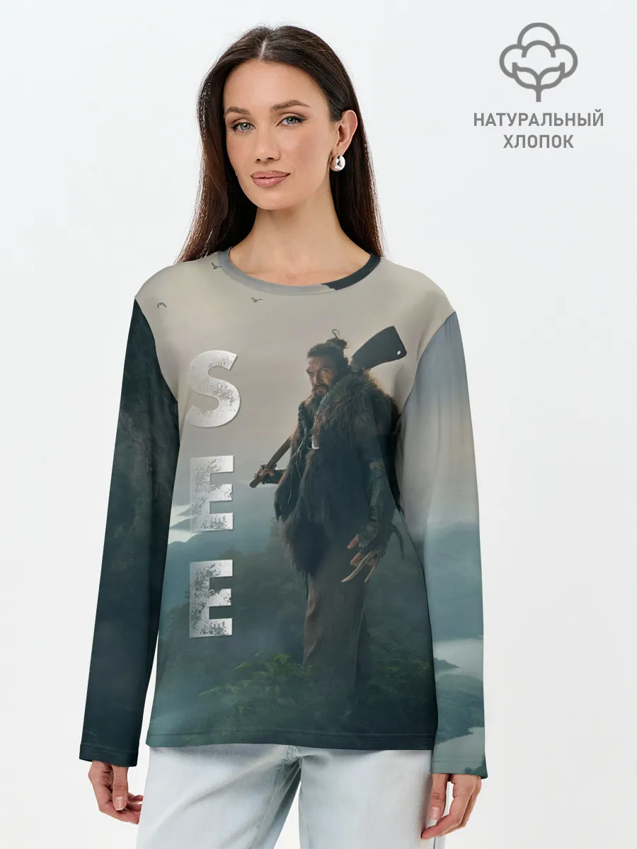 Лонгслив женский. Хлопок / Баба Фосс Видеть