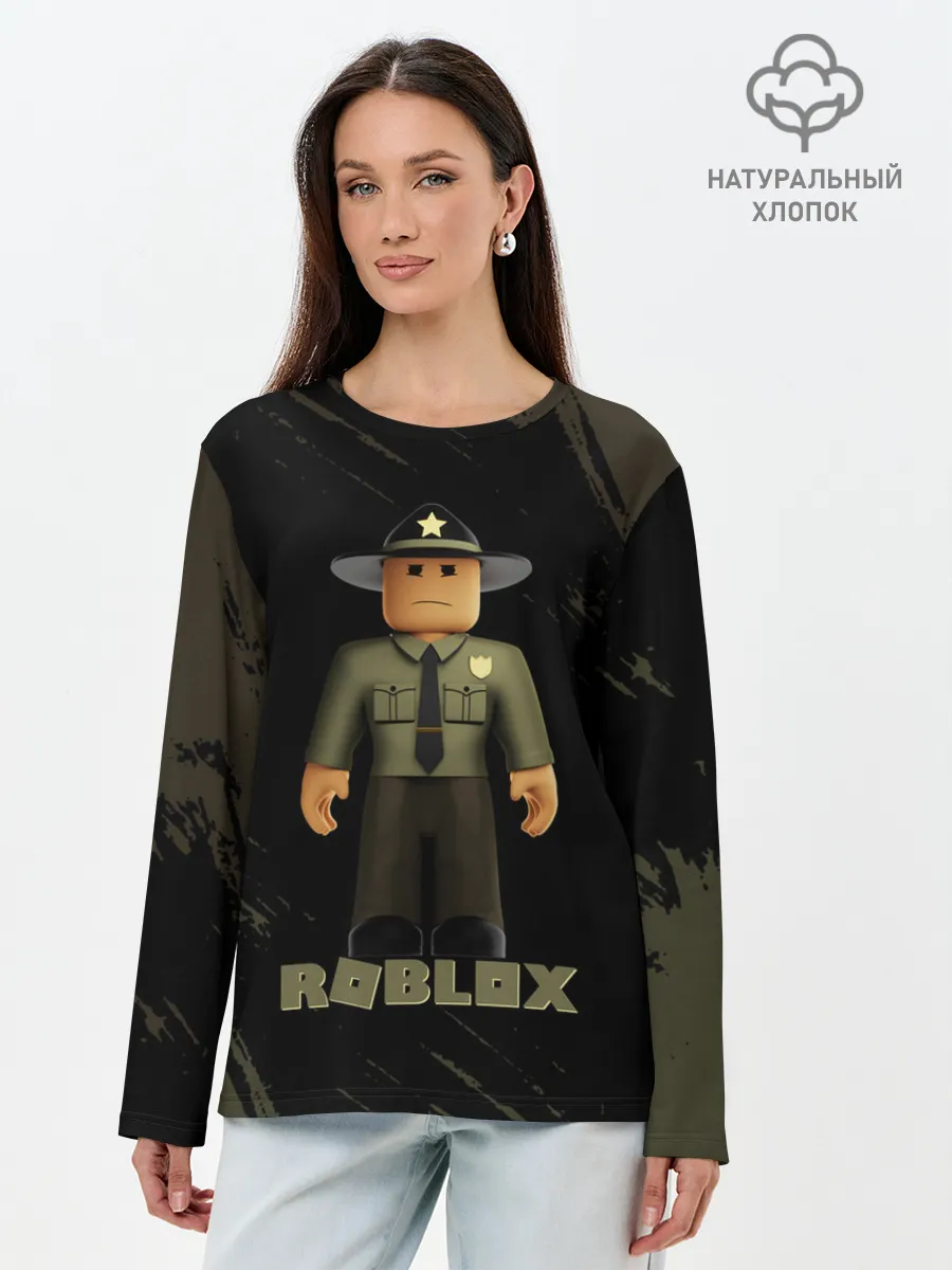 Лонгслив женский. Хлопок / ШЕРИФ | РОБЛОКС