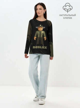 Лонгслив женский. Хлопок / ШЕРИФ | РОБЛОКС