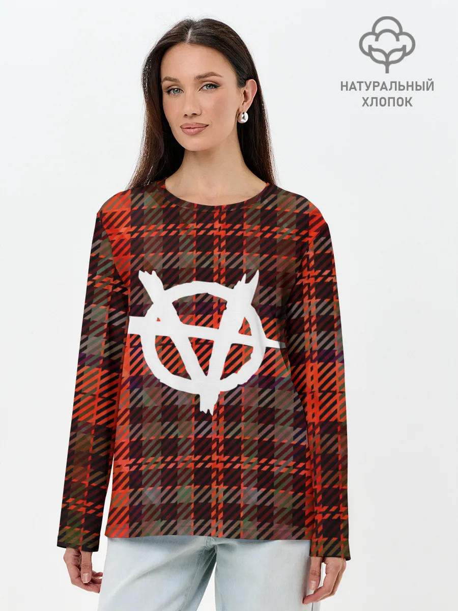 Лонгслив женский. Хлопок / Анархия | Anarchy