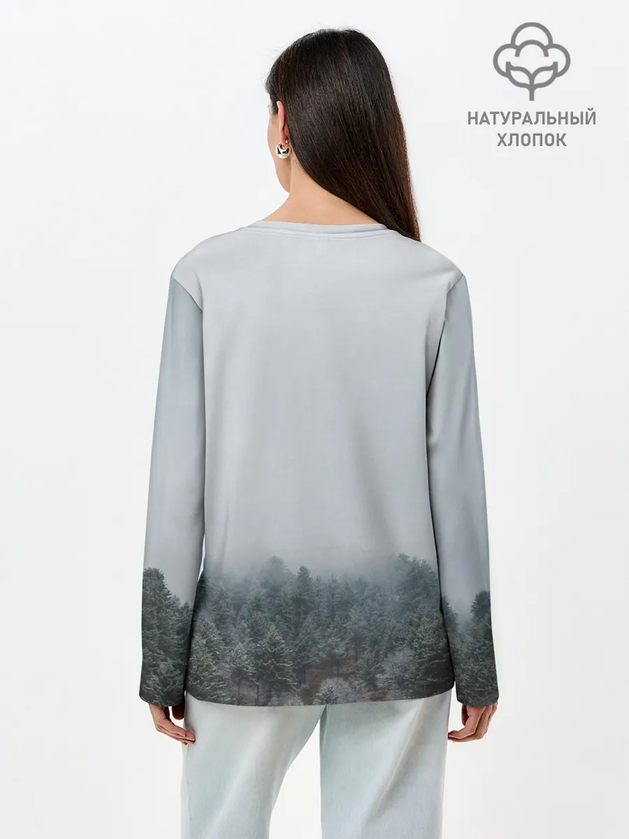 Лонгслив женский. Хлопок / Иггдрасиль | Yggdrasil