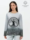 Лонгслив женский. Хлопок / Иггдрасиль | Yggdrasil