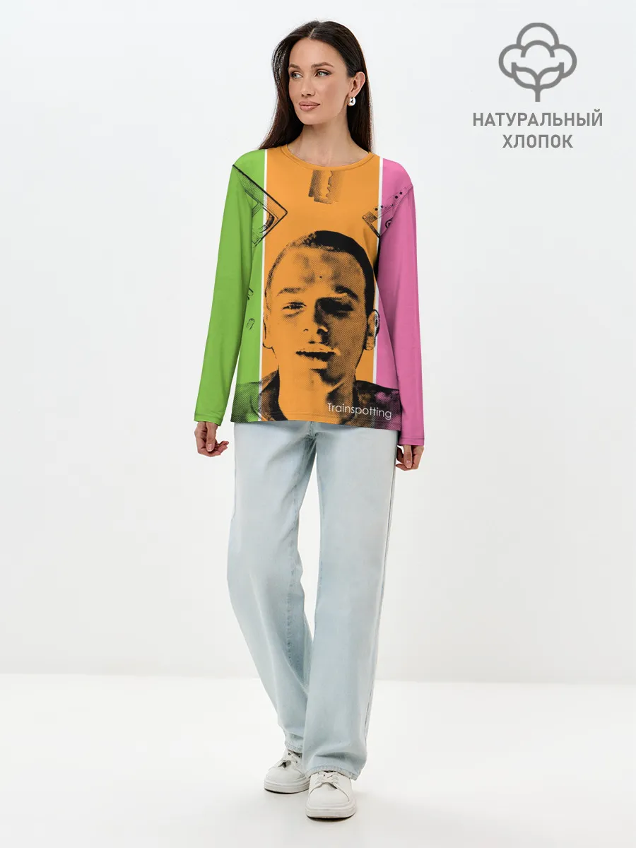 Лонгслив женский. Хлопок / На игле