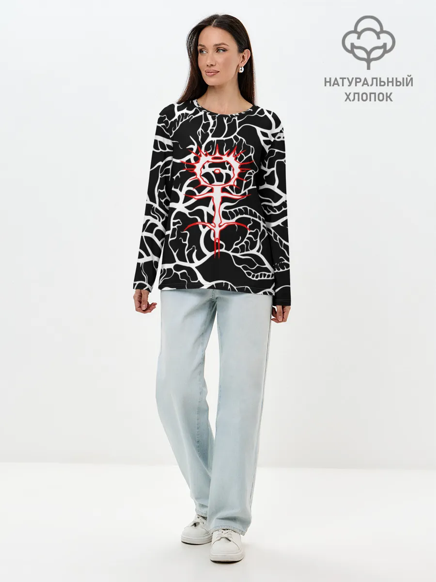 Лонгслив женский. Хлопок / GHOSTEMANE.