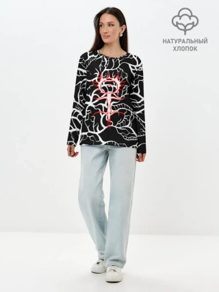Лонгслив женский. Хлопок / GHOSTEMANE.