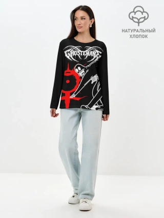 Лонгслив женский. Хлопок / GHOSTEMANE
