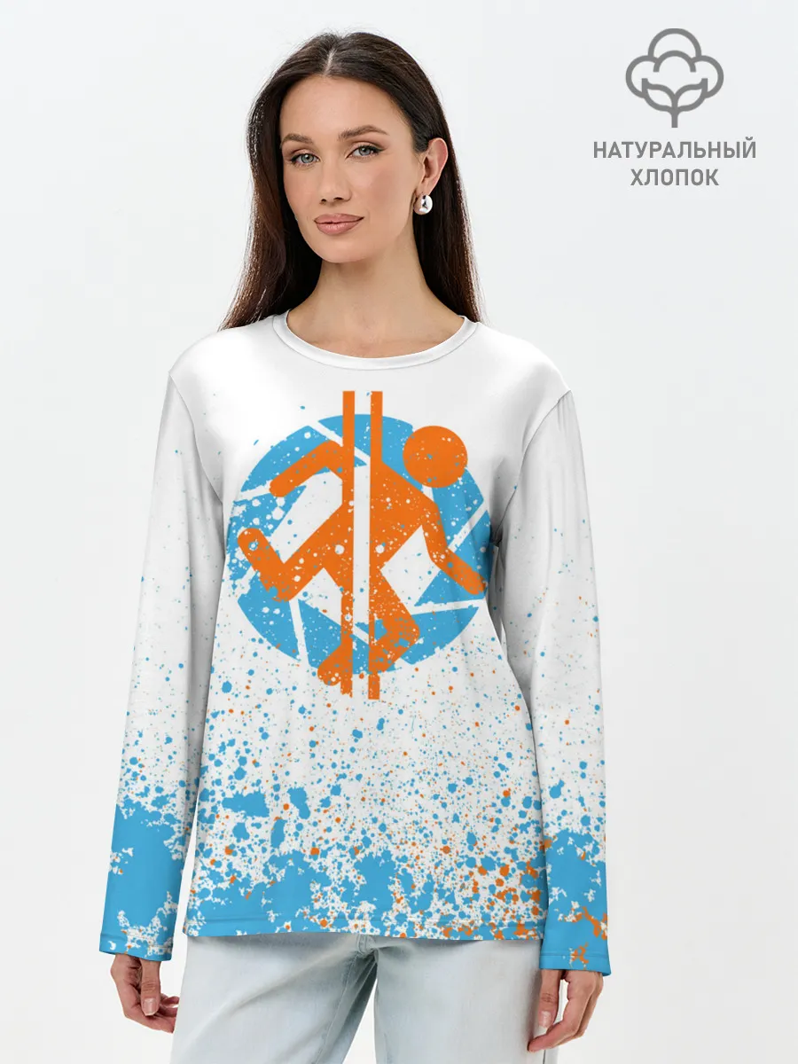 Лонгслив женский. Хлопок / PORTAL 2