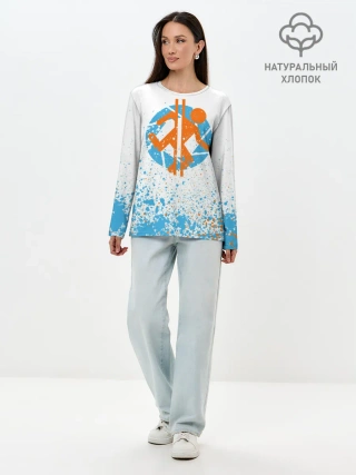 Лонгслив женский. Хлопок / PORTAL 2