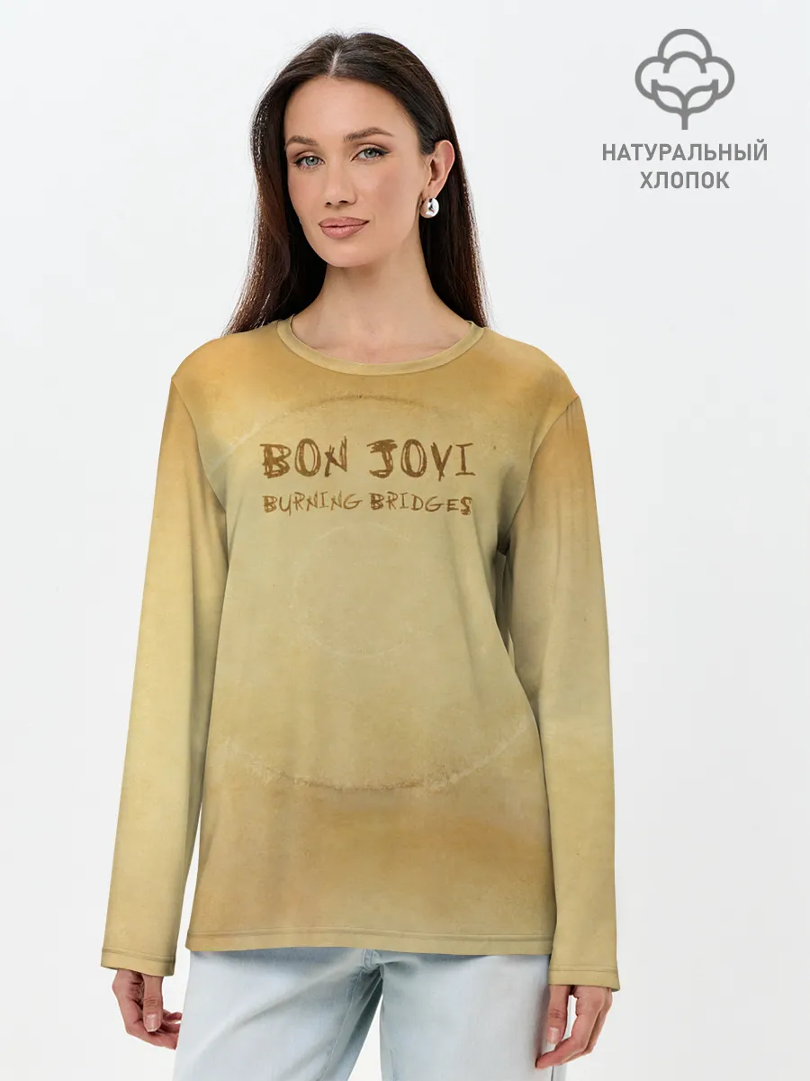 Лонгслив женский. Хлопок / Burning Bridges - Bon Jovi