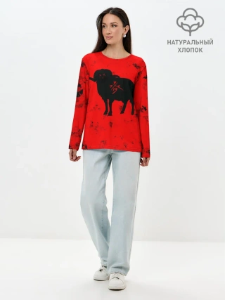 Лонгслив женский. Хлопок / THE RAM
