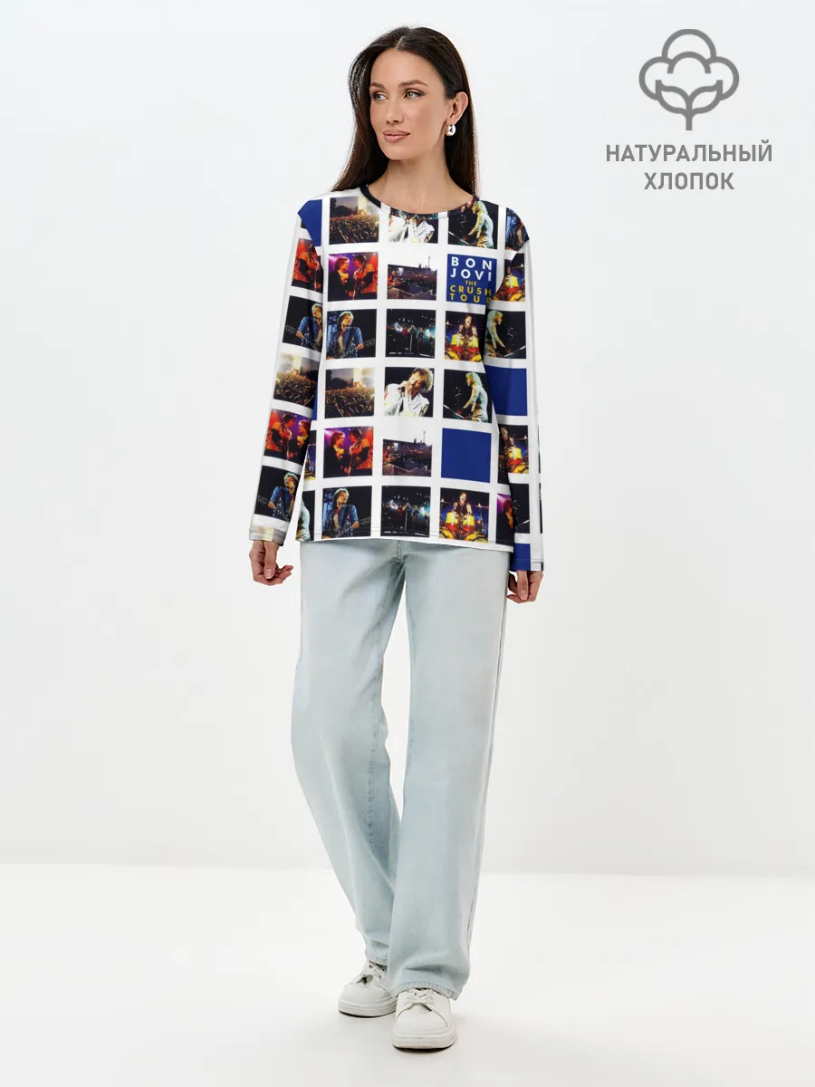 Лонгслив женский. Хлопок / The Crush Tour - Bon Jovi
