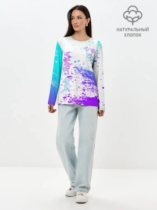 Лонгслив женский. Хлопок / Ъуъ съука.