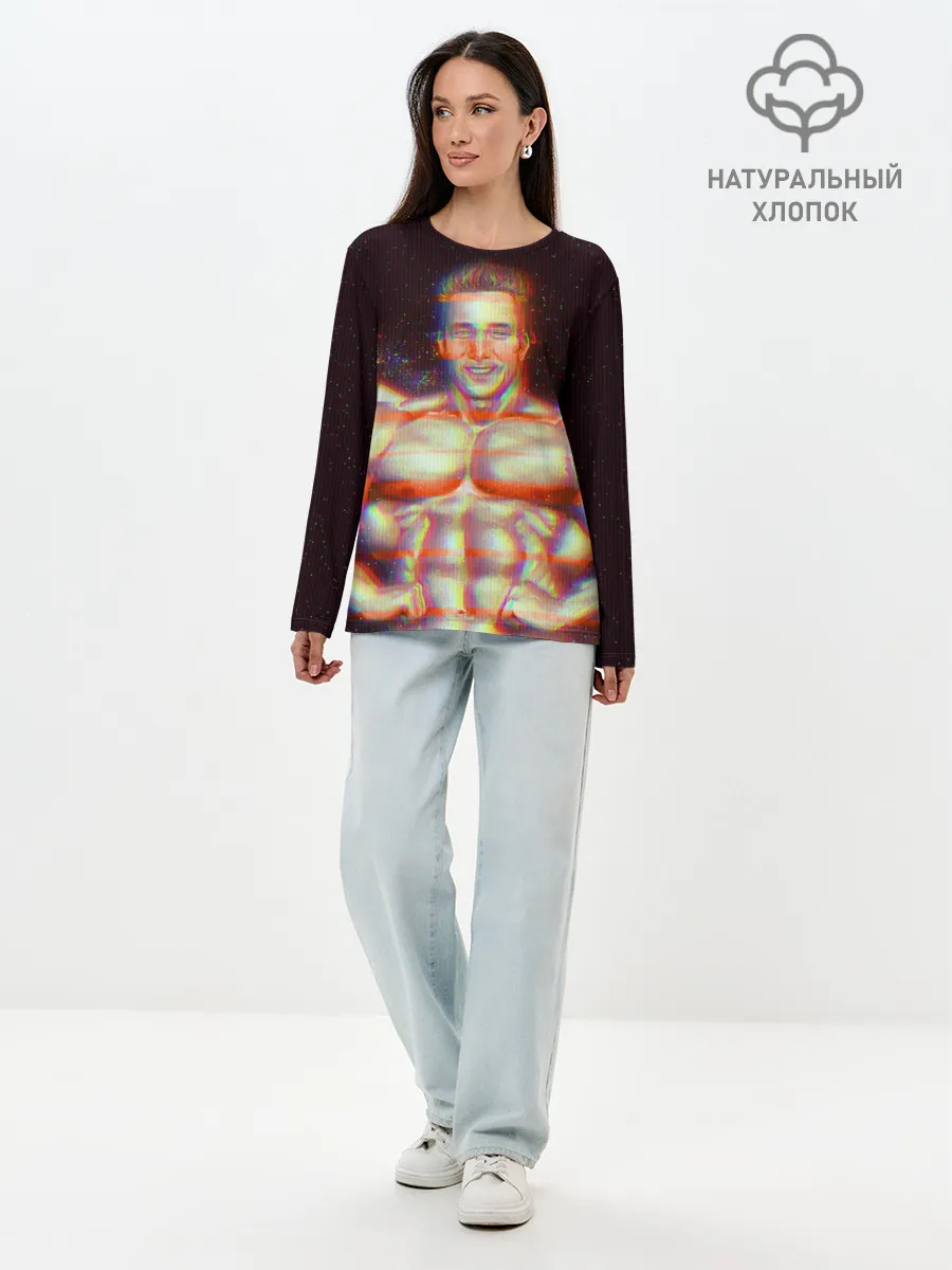 Лонгслив женский. Хлопок / Гачимучи | Gachimuchi