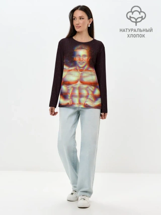 Лонгслив женский. Хлопок / Гачимучи | Gachimuchi