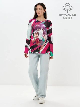 Лонгслив женский. Хлопок / Sayu Ogiwara
