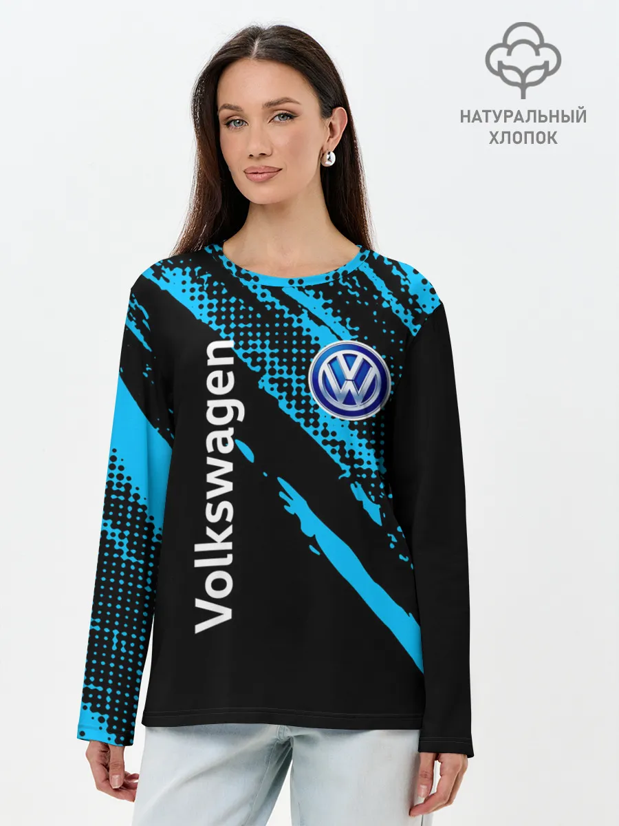 Лонгслив женский. Хлопок / Volkswagen / Фольксваген