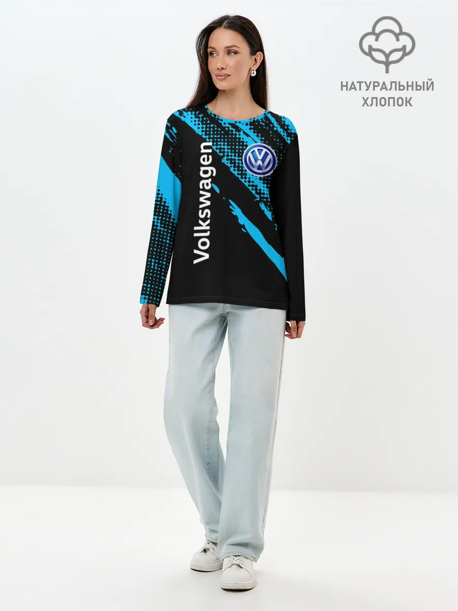 Лонгслив женский. Хлопок / Volkswagen / Фольксваген