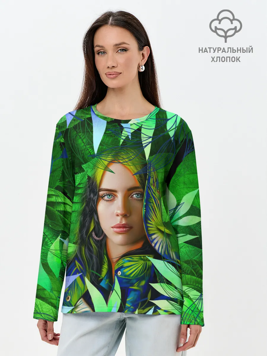 Лонгслив женский. Хлопок / BILLIE EILISH | БИЛЛИ АЙЛИШ