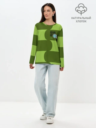 Лонгслив женский. Хлопок / В поисках QR