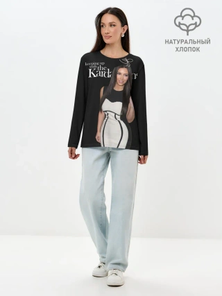 Лонгслив женский. Хлопок / Keeping up with Kardashians