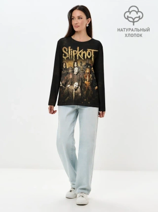 Лонгслив женский. Хлопок / Slipknot