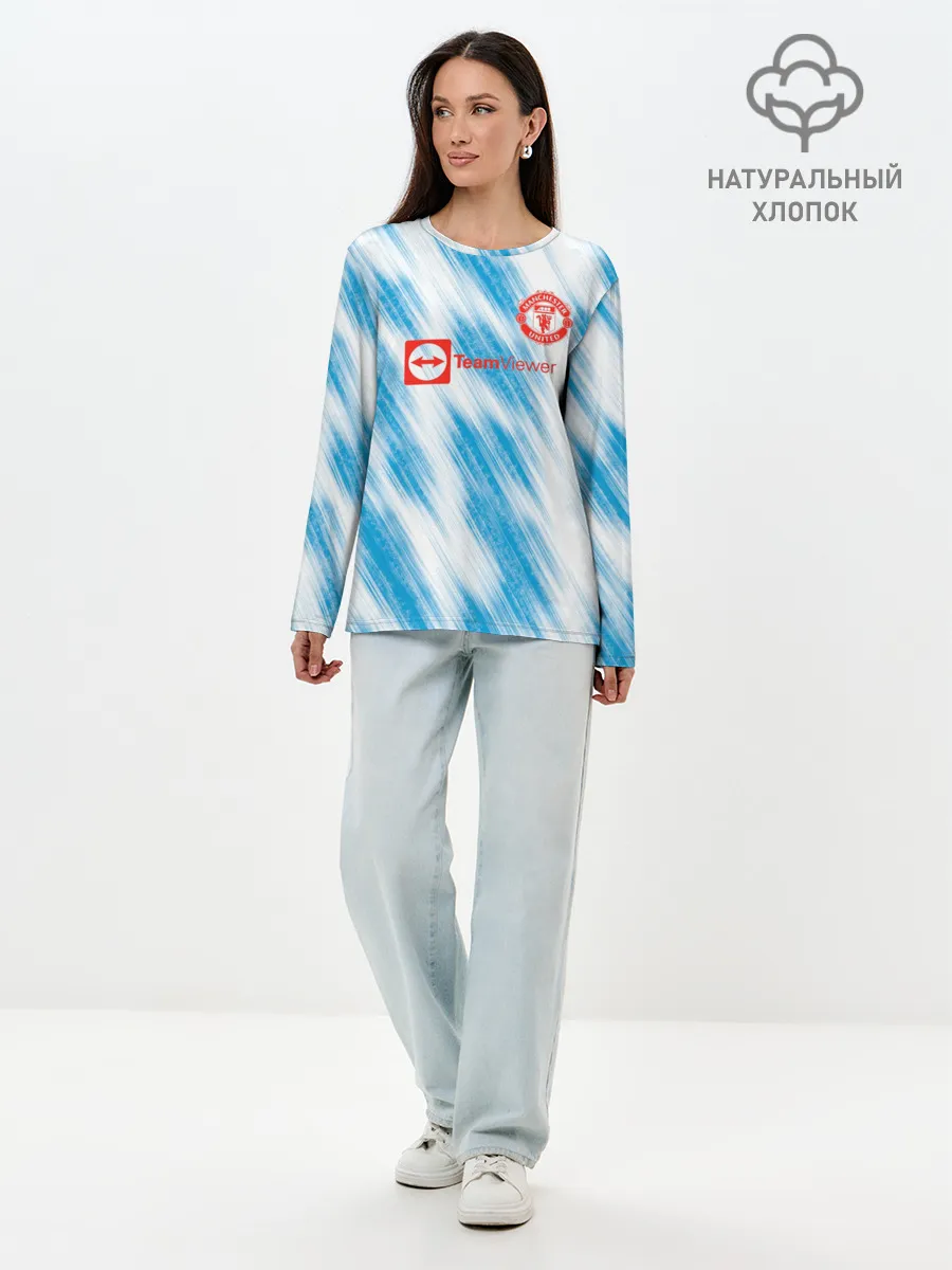 Лонгслив женский. Хлопок / Гостевая Сезон 21-22 | Ronaldo