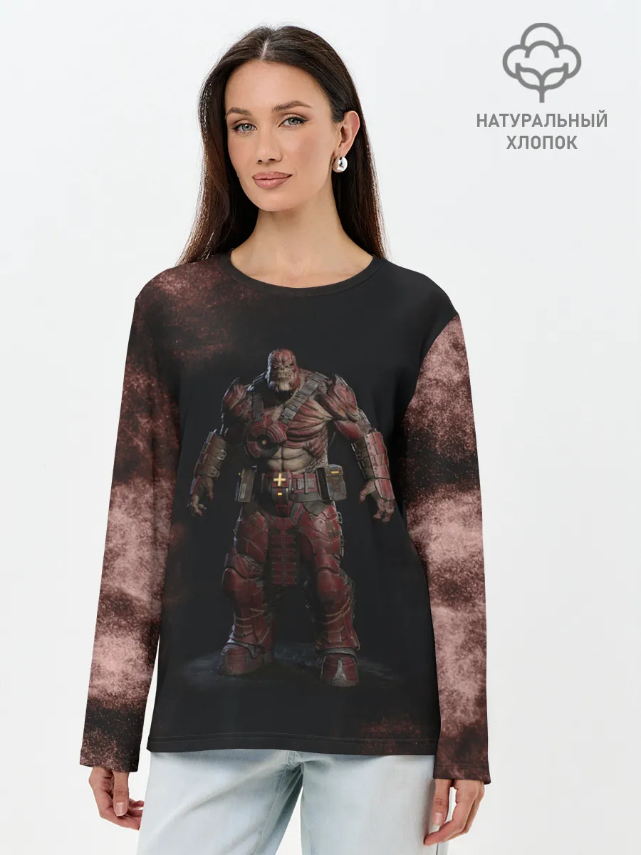 Лонгслив женский. Хлопок / NPC | ШЕСТЕРЕНКИ | ЛОГО