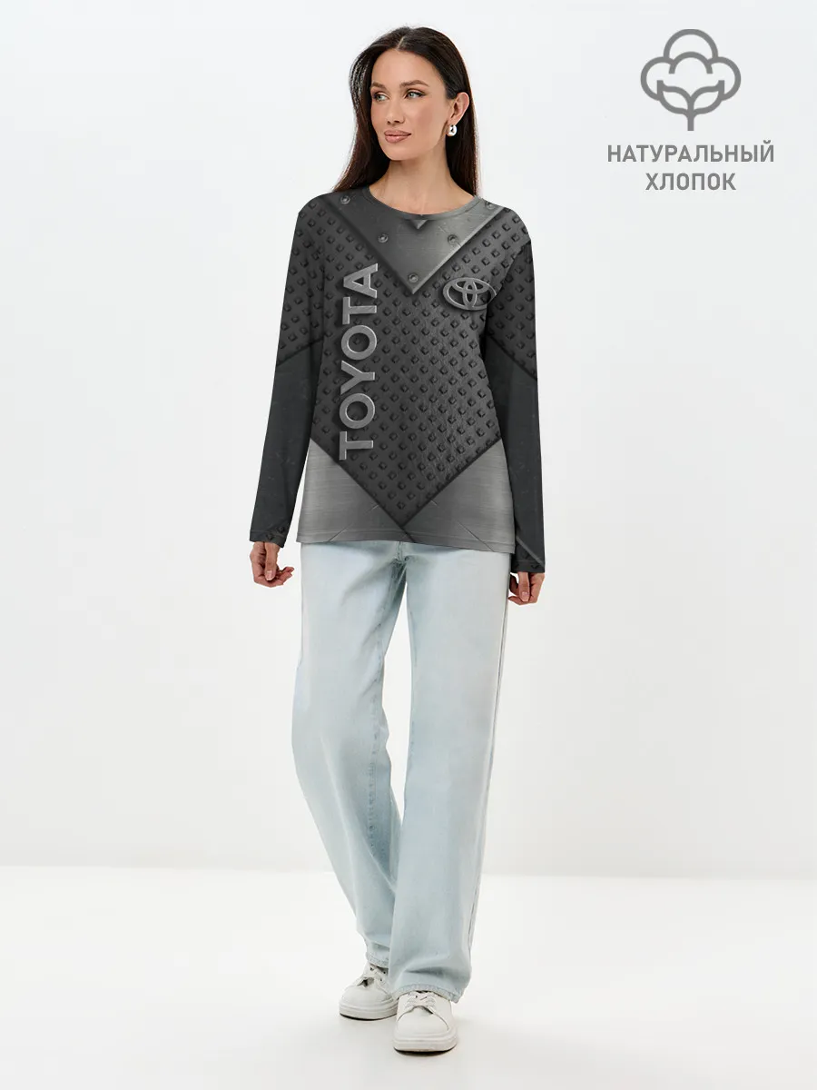 Лонгслив женский. Хлопок / TOYOTA IRON | STEEL